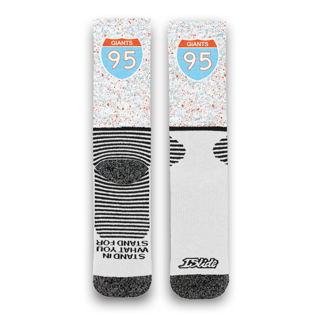 95 Giants Speckle Socks