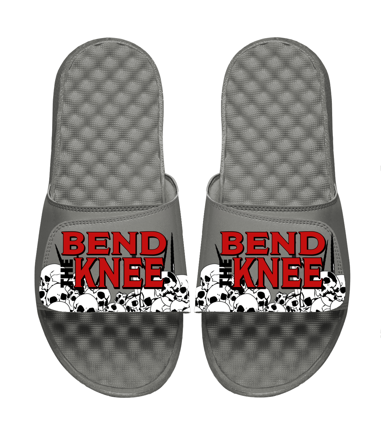 Bend The Knee Grey Slides