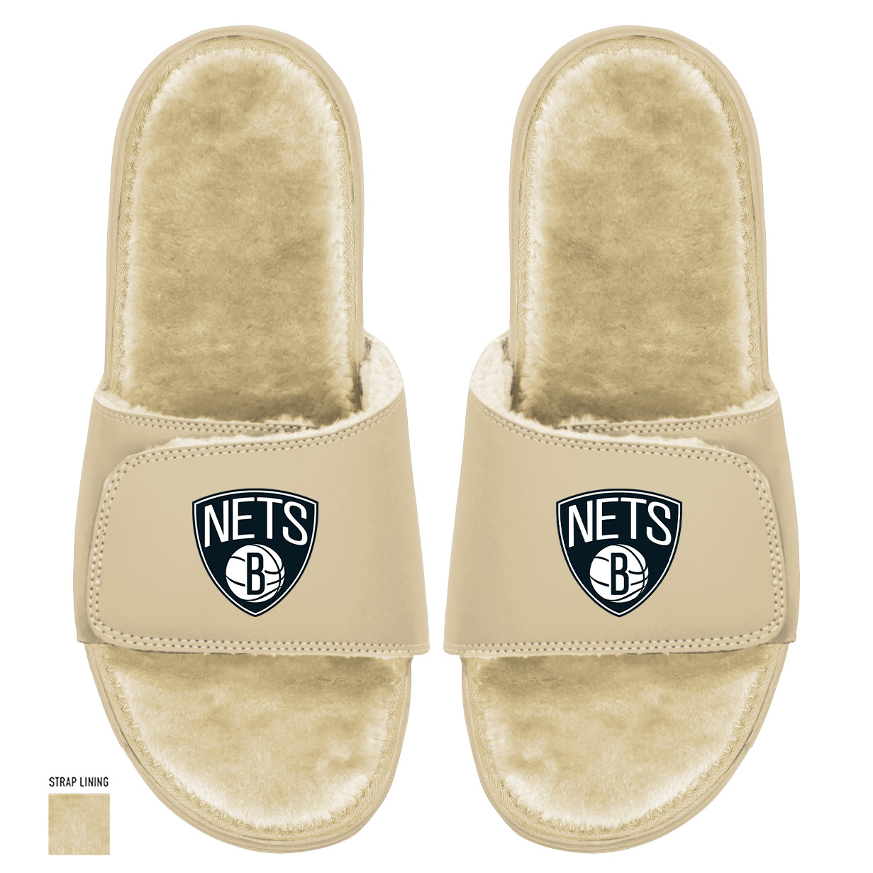Brooklyn Nets Dune Fur Slides