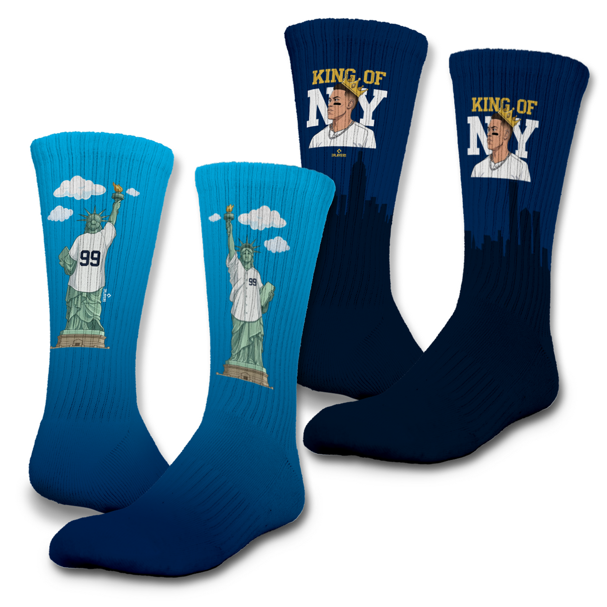 New York Yankees Aaron Judge King of NY Sock 2 Pack