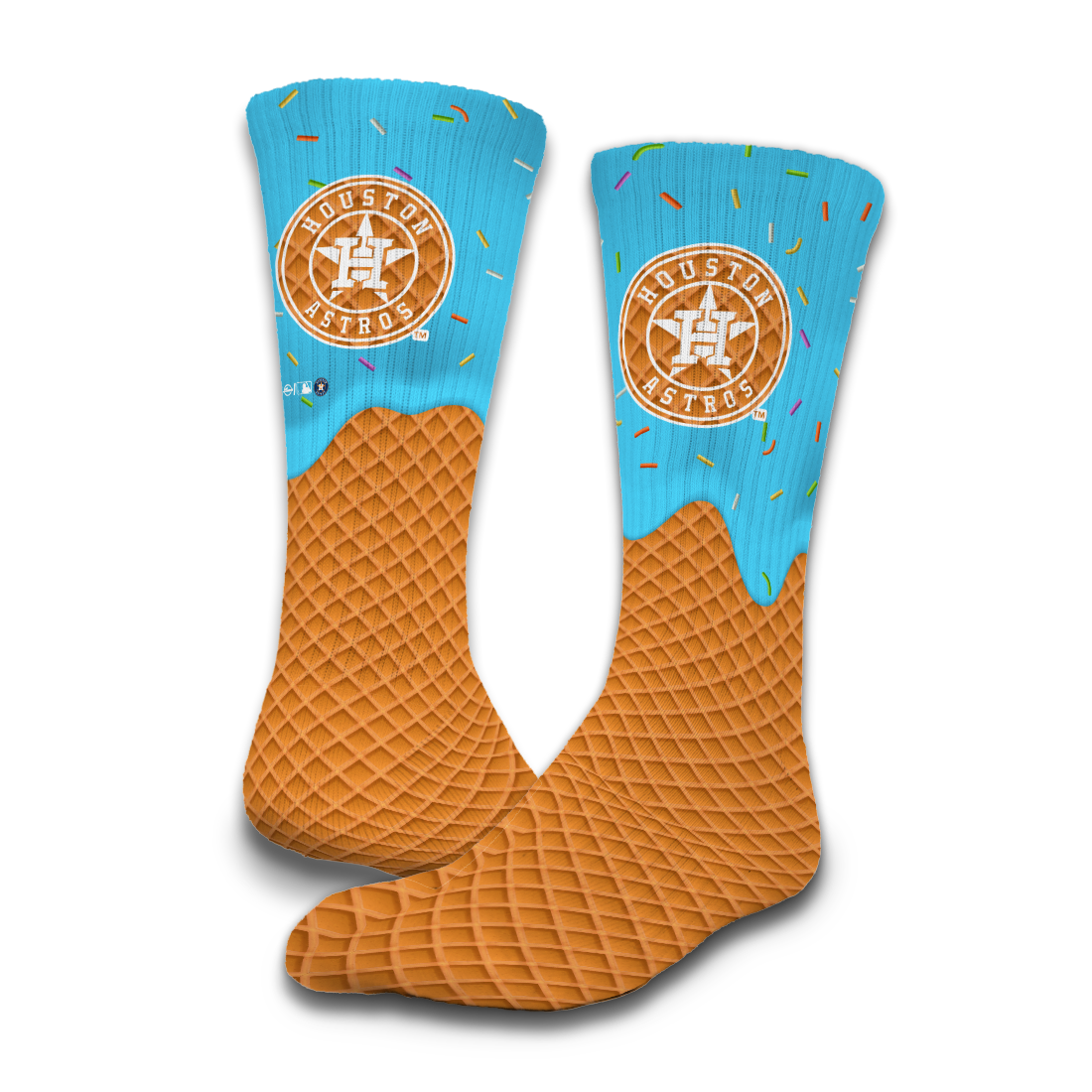 Houston Astros Ice Cream Drip 2-Pack Lifestyle Crew Socks