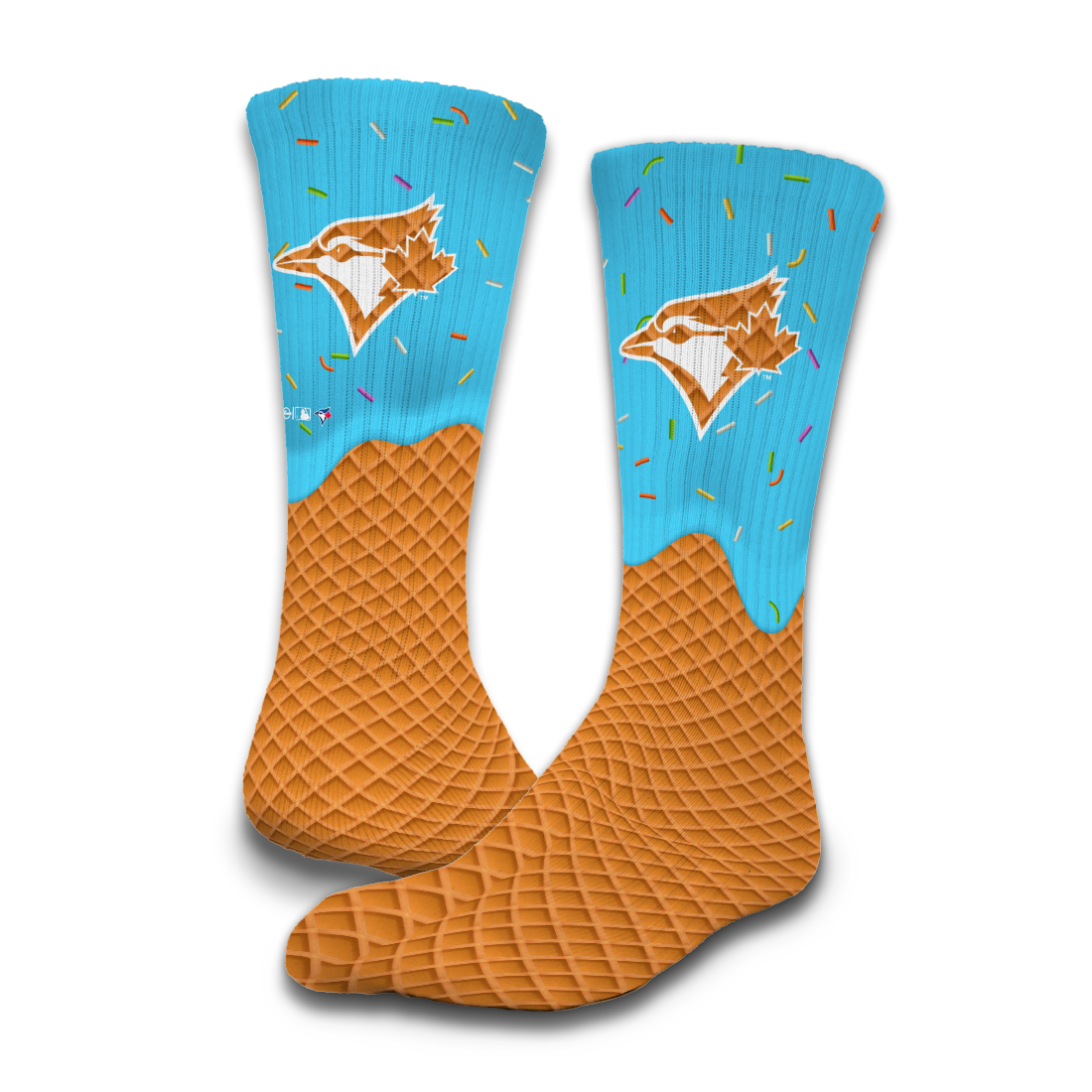 Toronto Blue Jays Ice Cream Drip 2-Pack Lifestyle Crew Socks