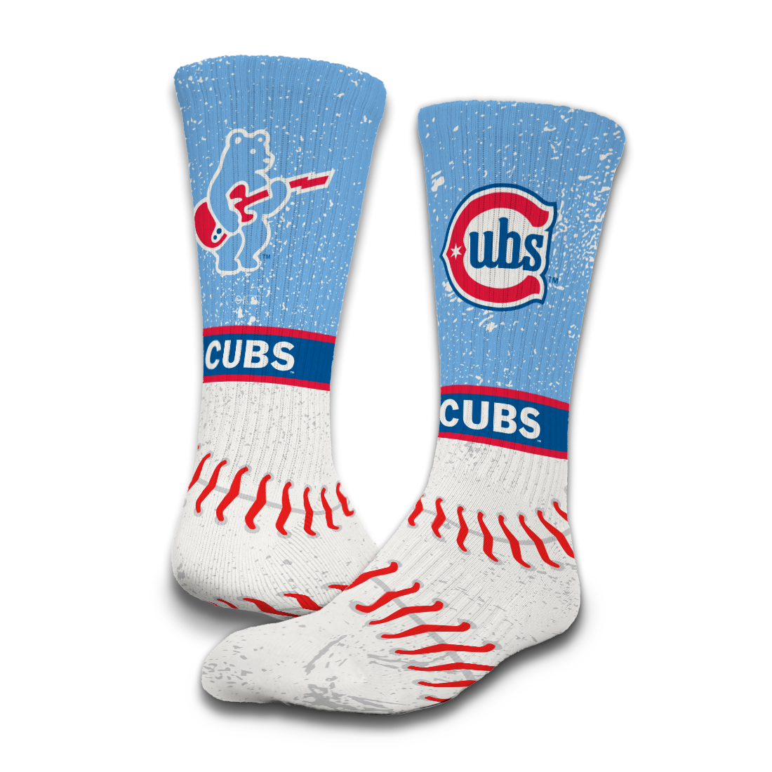 Chicago Cubs Rock Bear 2-Pack Lifestyle Crew Socks