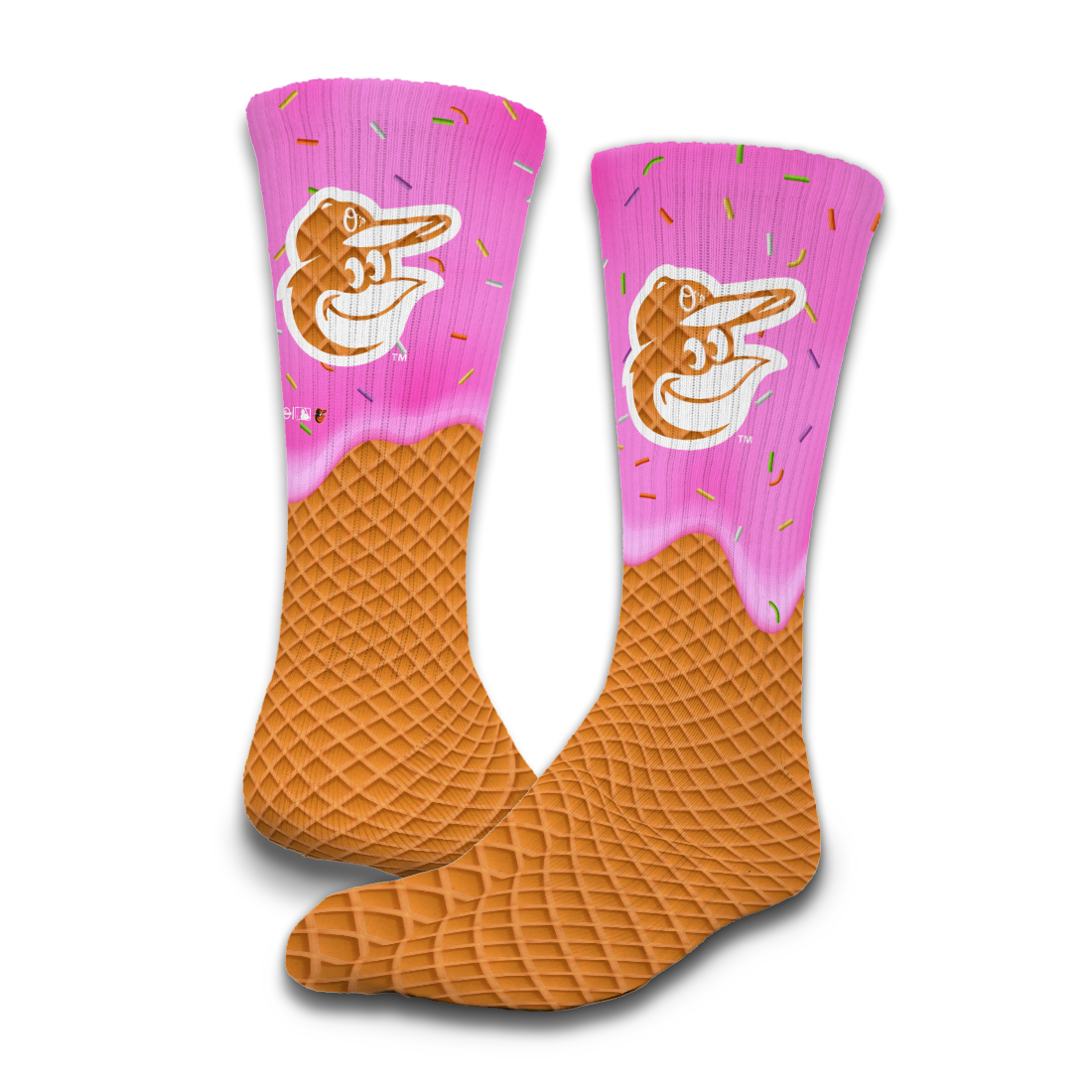 Baltimore Orioles Ice Cream Drip 2-Pack Lifestyle Crew Socks