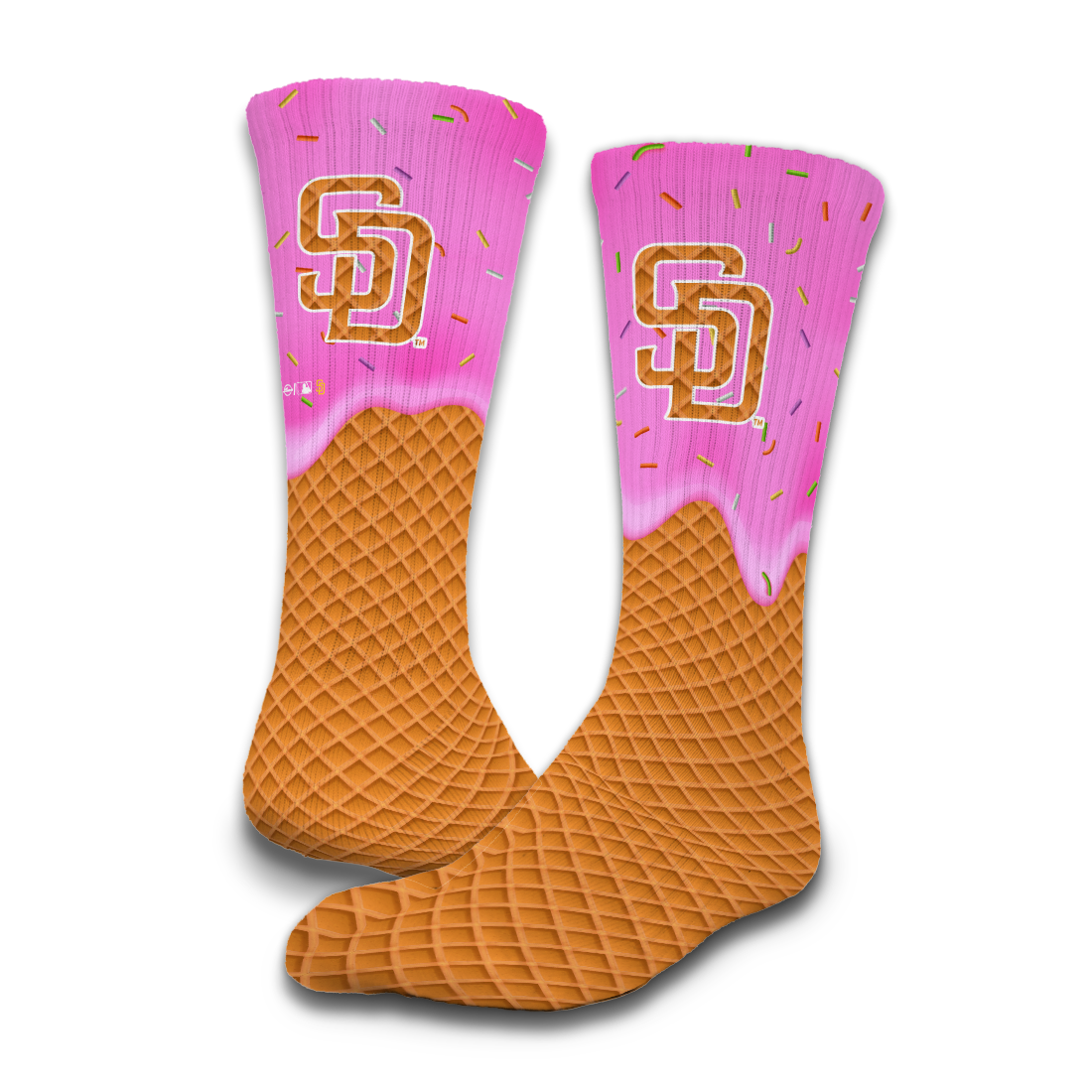 San Diego Padres Ice Cream Drip 2-Pack Lifestyle Crew Socks