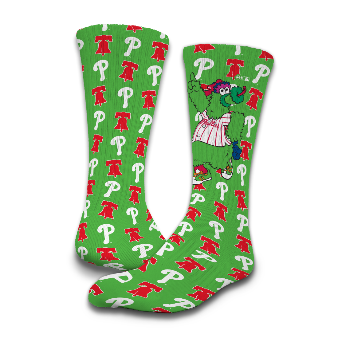 Philadelphia Phillies Phanatic 2-Pack Lifestyle Crew Socks