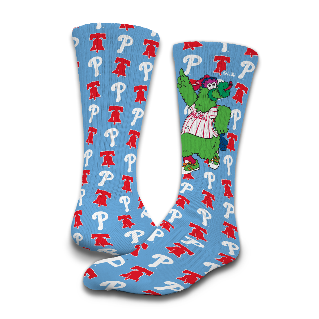 Philadelphia Phillies Phanatic 2-Pack Lifestyle Crew Socks