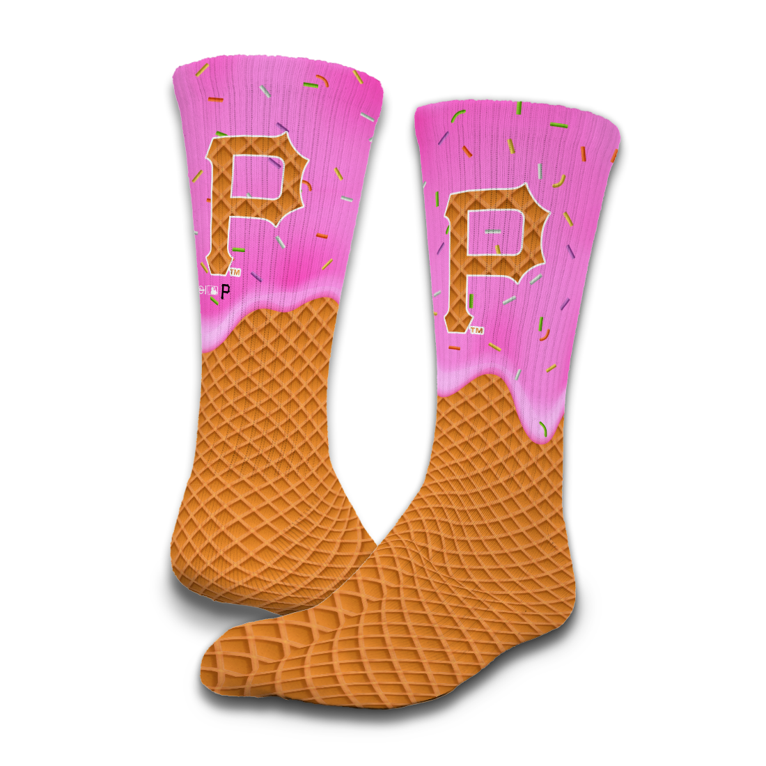 Pittsburgh Pirates Ice Cream Drip 2-Pack Lifestyle Crew Socks