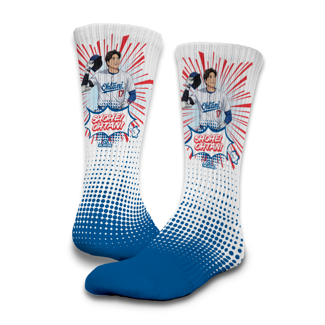 Los Angeles Dodgers Shohei Ohtani Comic Sock 2 Pack