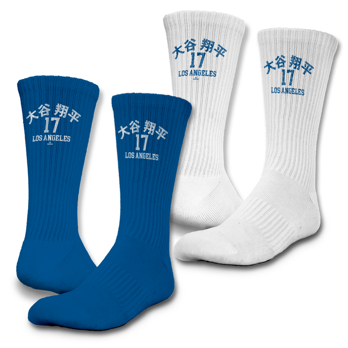 Los Angeles Dodgers Shohei Ohtani Japanese Jersey Sock 2 Pack