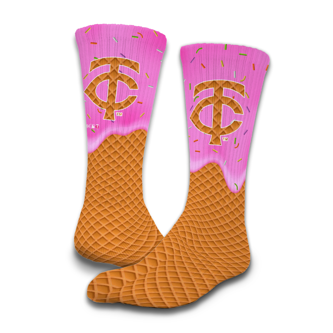 Minnesota Twins Ice Cream Drip 2-Pack Lifestyle Crew Socks