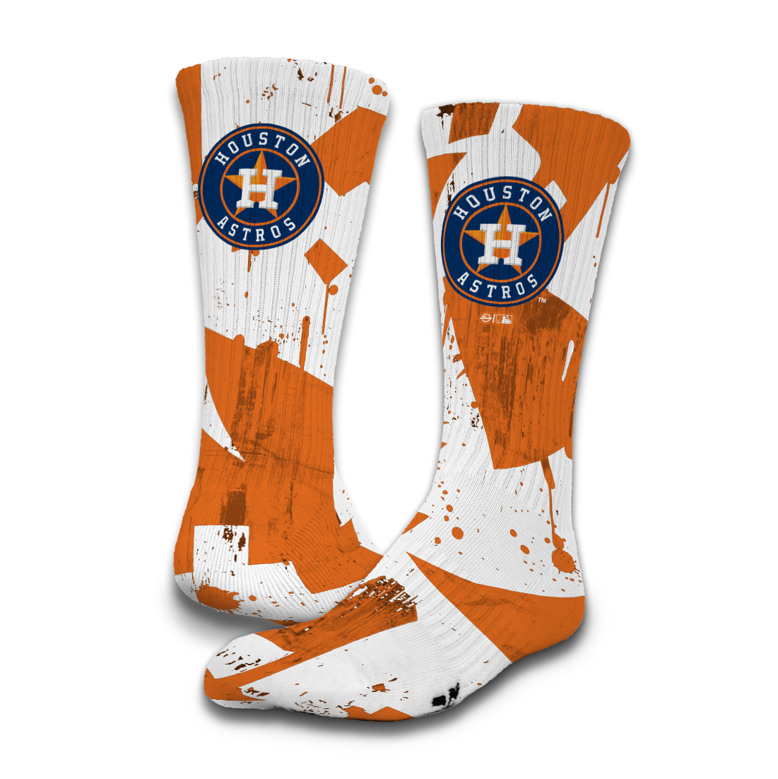 Houston Astros Grunge Socks