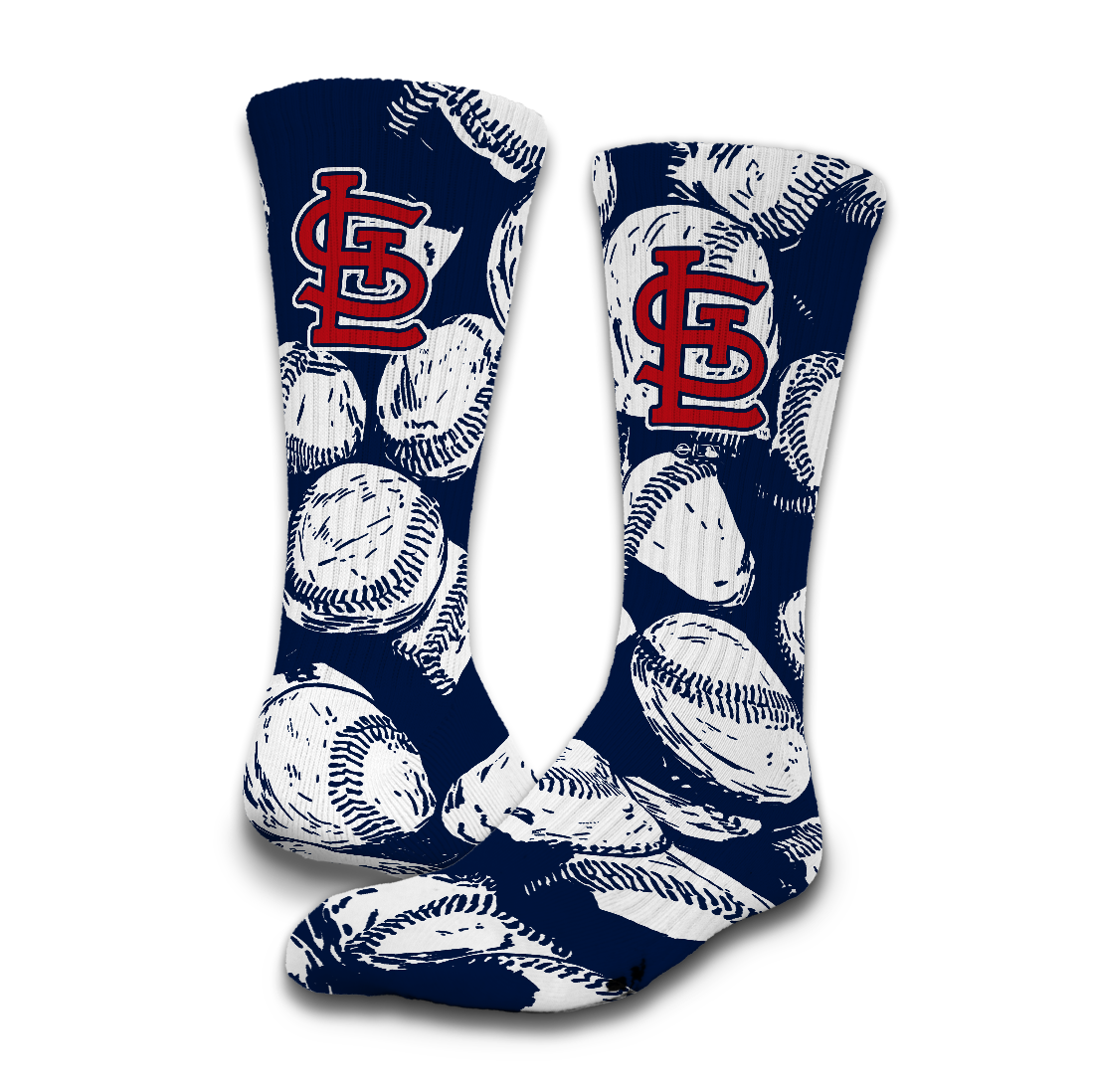 Saint Louis Cardinals Primary 3 Pack Lifestyle Sock