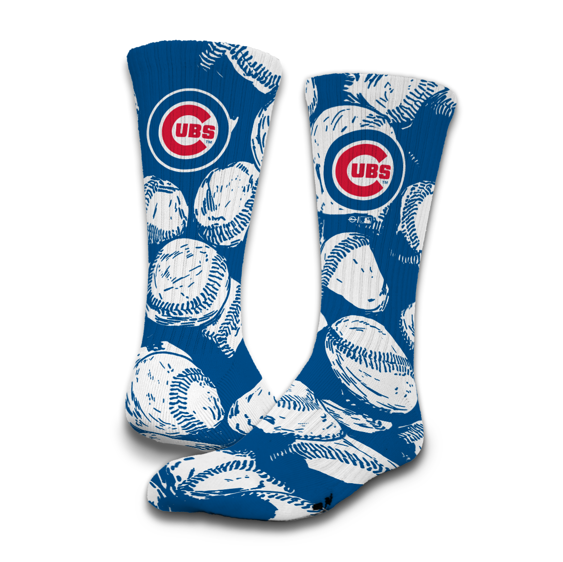Chicago Cubs Primary 3 Pack Lifestyle Sock