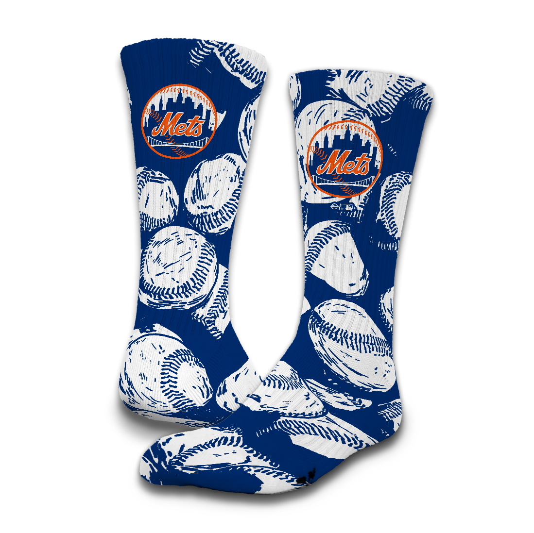 New York Mets Primary 3 Pack Lifestyle Sock