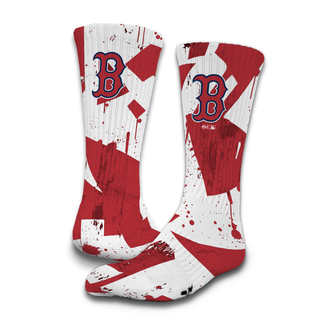 Boston Red Sox Grunge Socks