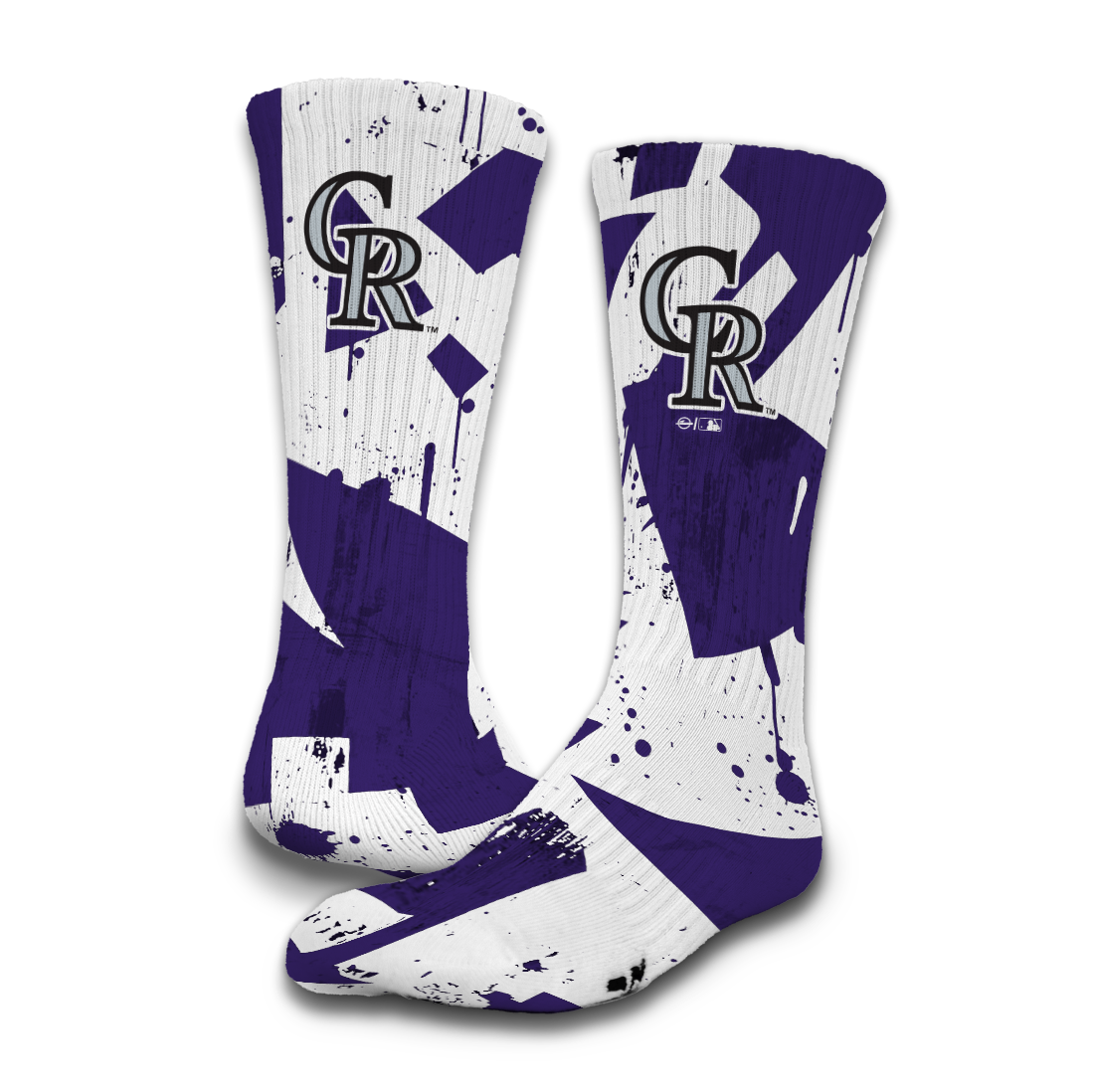 Colorado Rockies Grunge Socks