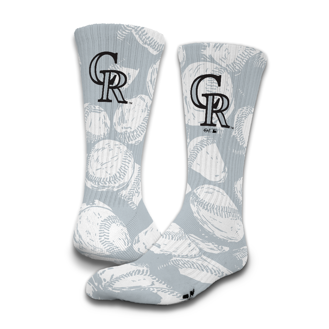 Colorado Rockies Primary 3 Pack Lifestyle Sock
