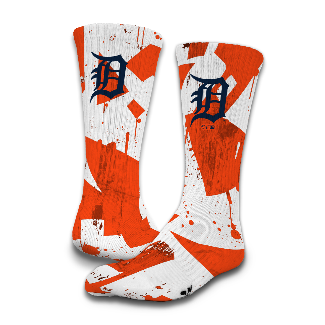 Detroit Tigers Grunge Socks