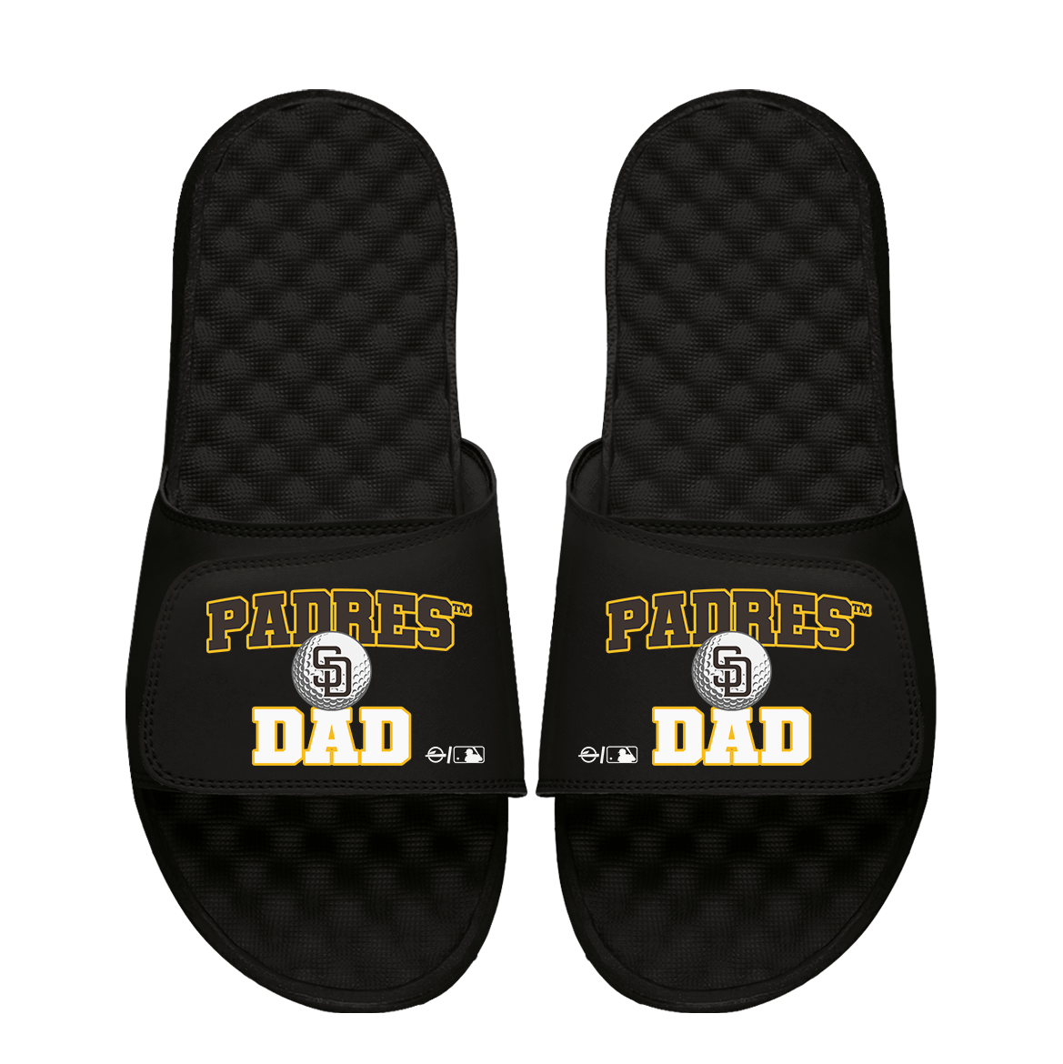 San Diego Padres Golf Dad Father's Day Slide & Sock Bundle