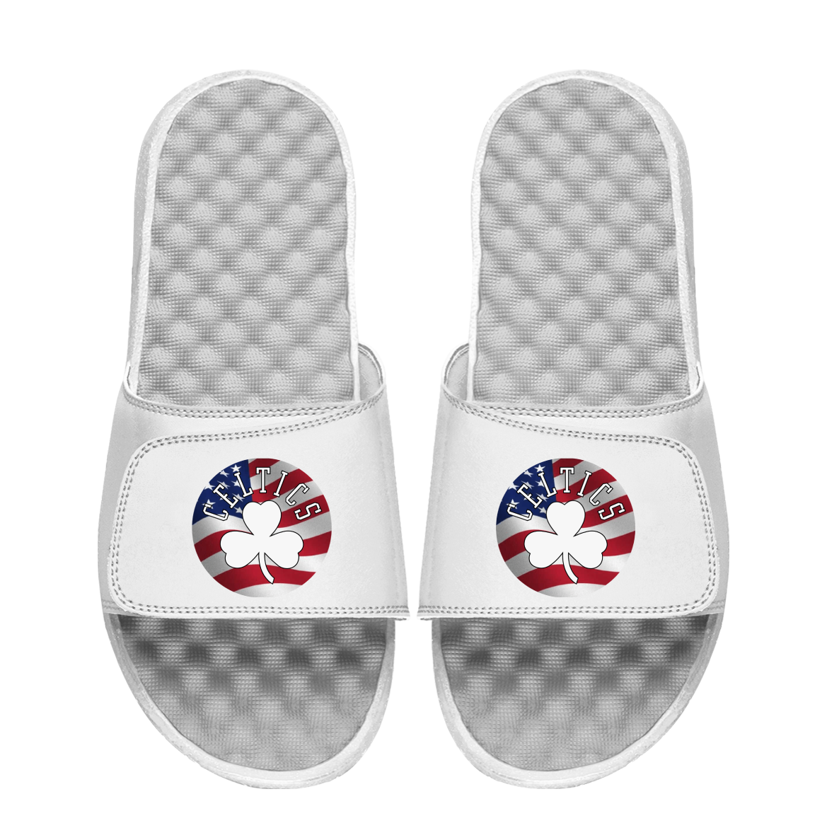 Boston Celtics USA Americana Slide and Sock Bundle