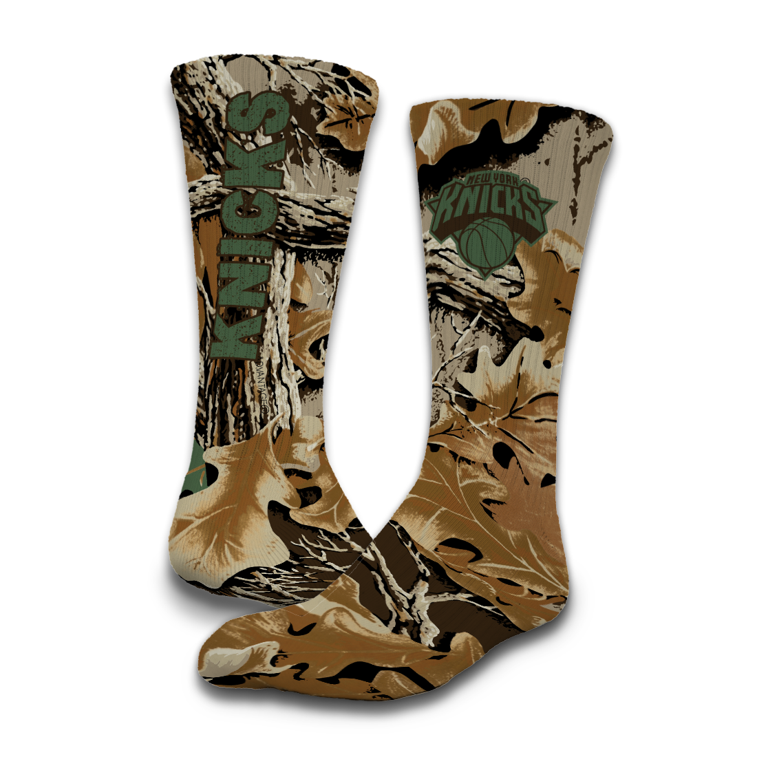 New York Knicks RealTree Camo Sock/Slide Bundle