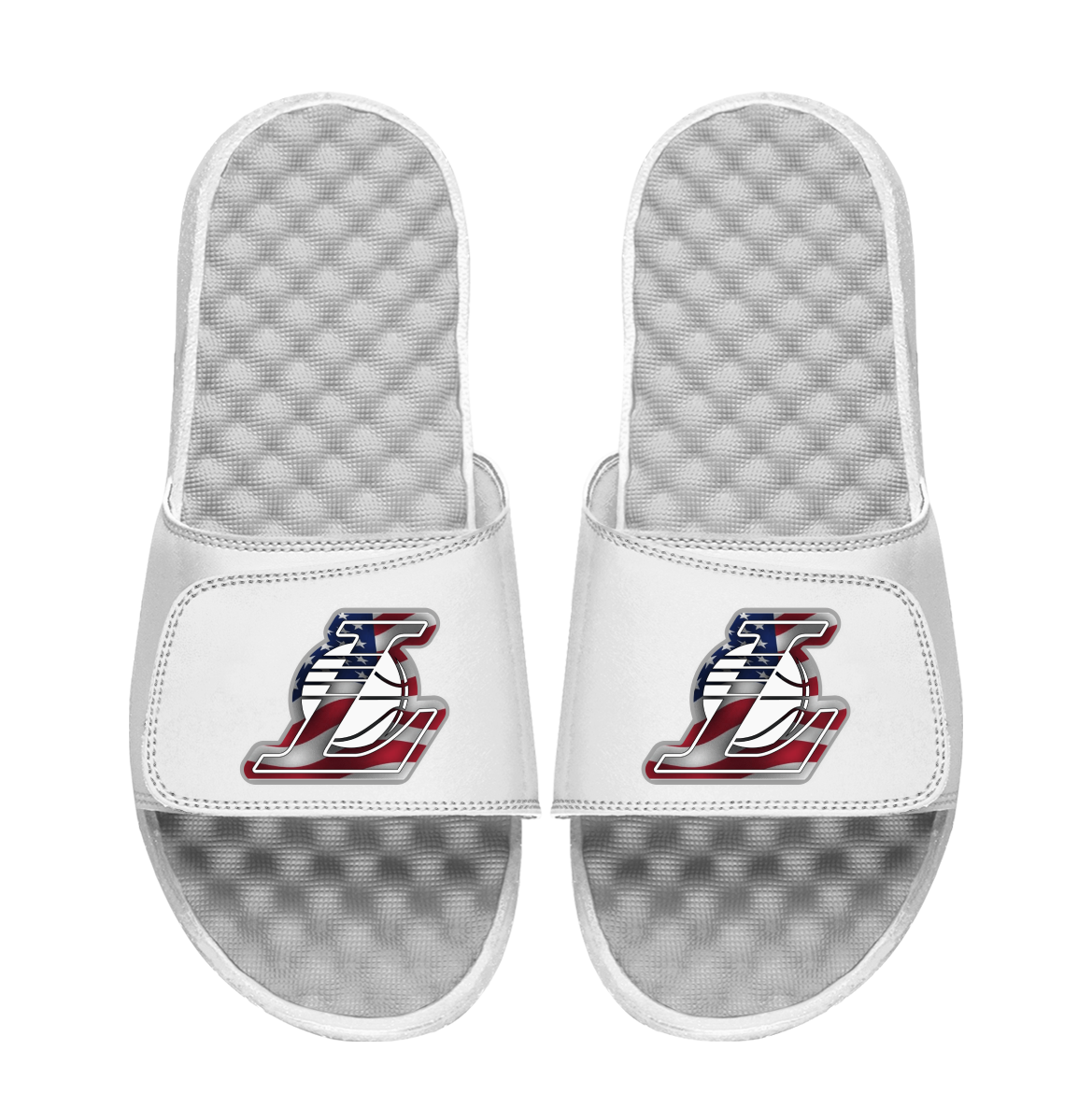 Los Angeles Lakers USA Americana Slide and Sock Bundle