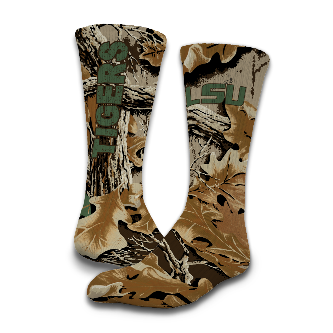LSU Tigers RealTree Camo Sock/Slide Bundle