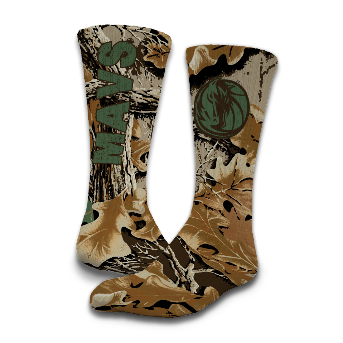 Dallas Mavericks RealTree Camo Sock/Slide Bundle