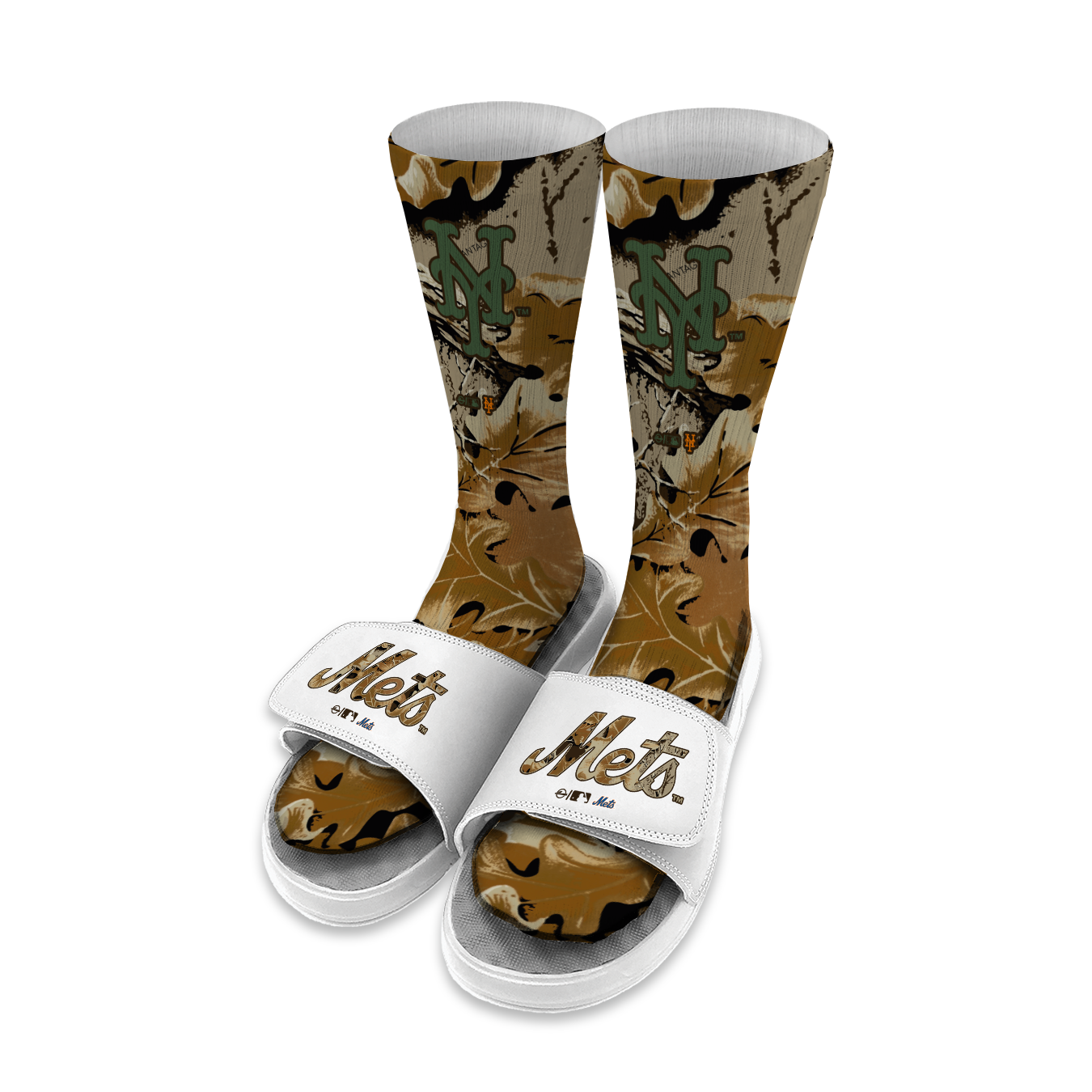 New York Mets RealTree Camo Sock/Slide Bundle
