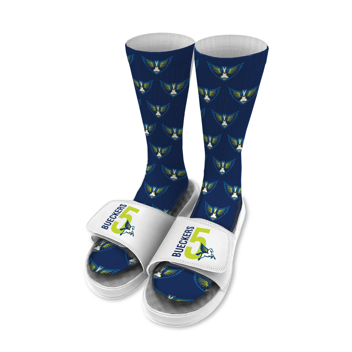 Dallas Wings Paige Bueckers Sock &amp; Slide Bundle