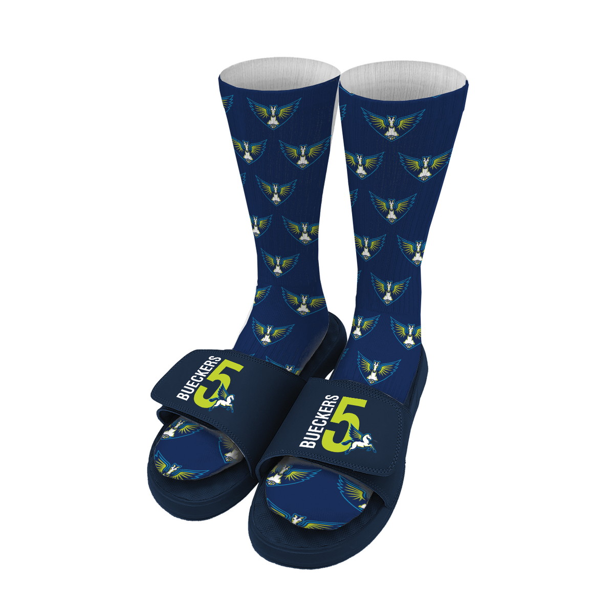 Dallas Wings Paige Bueckers Sock &amp; Slide Bundle
