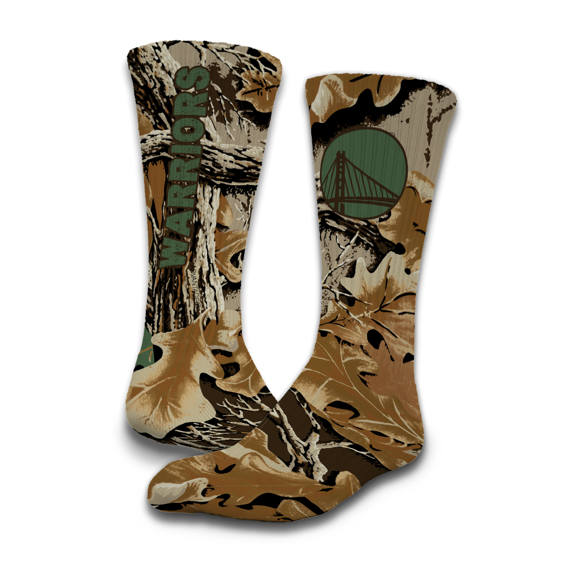 Golden State Warriors RealTree Camo Sock/Slide Bundle