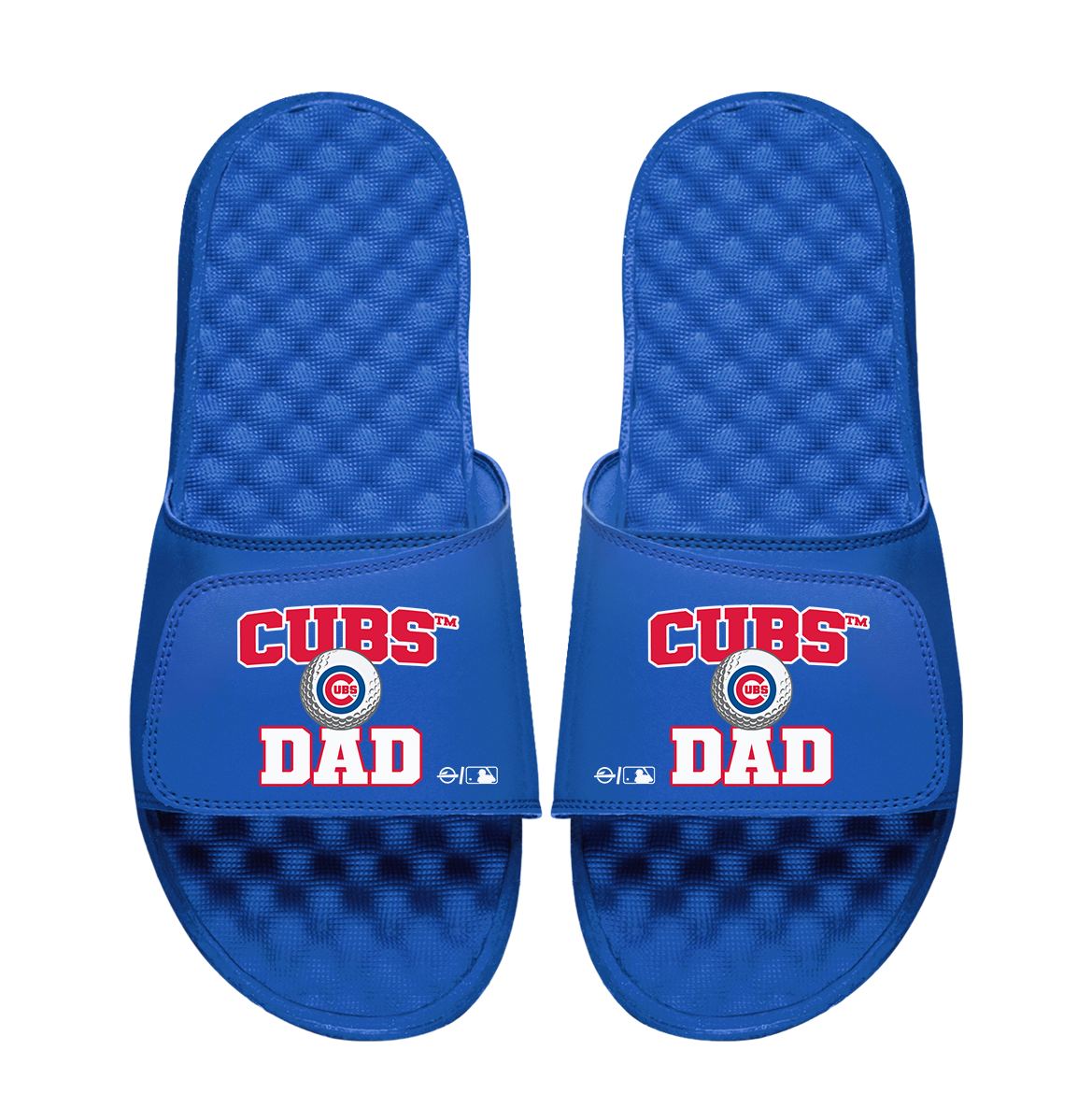 Chicago Cubs Golf Dad Father's Day Slide & Sock Bundle