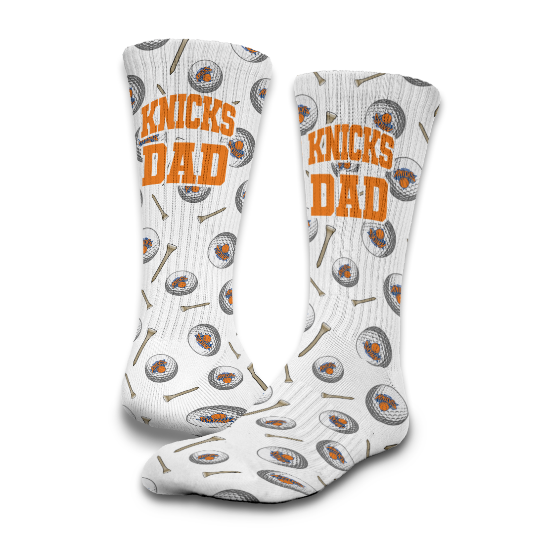 New York Knicks Golf Dad Father's Day Slide &amp; Sock Bundle