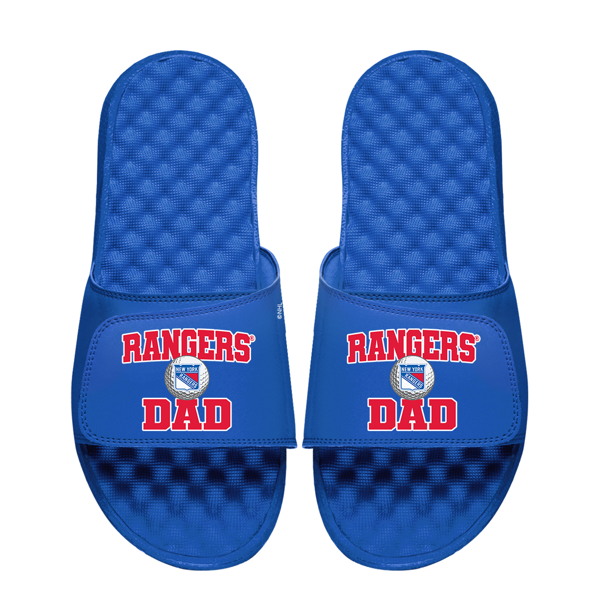 New York Rangers Golf Dad Father's Day Slide & Sock Bundle