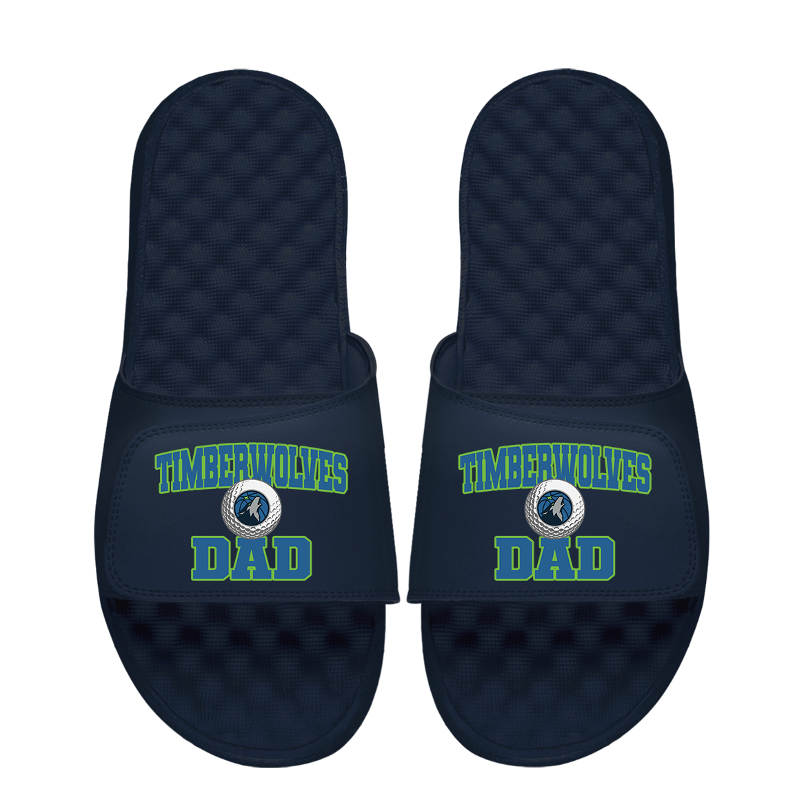 Minnesota Timberwolves Golf Dad Father's Day Slide & Sock Bundle