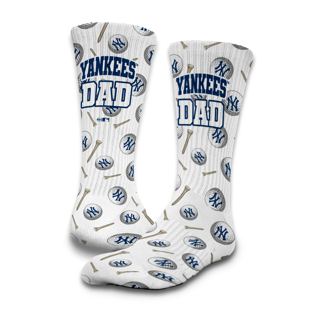 New York Yankees Golf Dad Father's Day Slide &amp; Sock Bundle