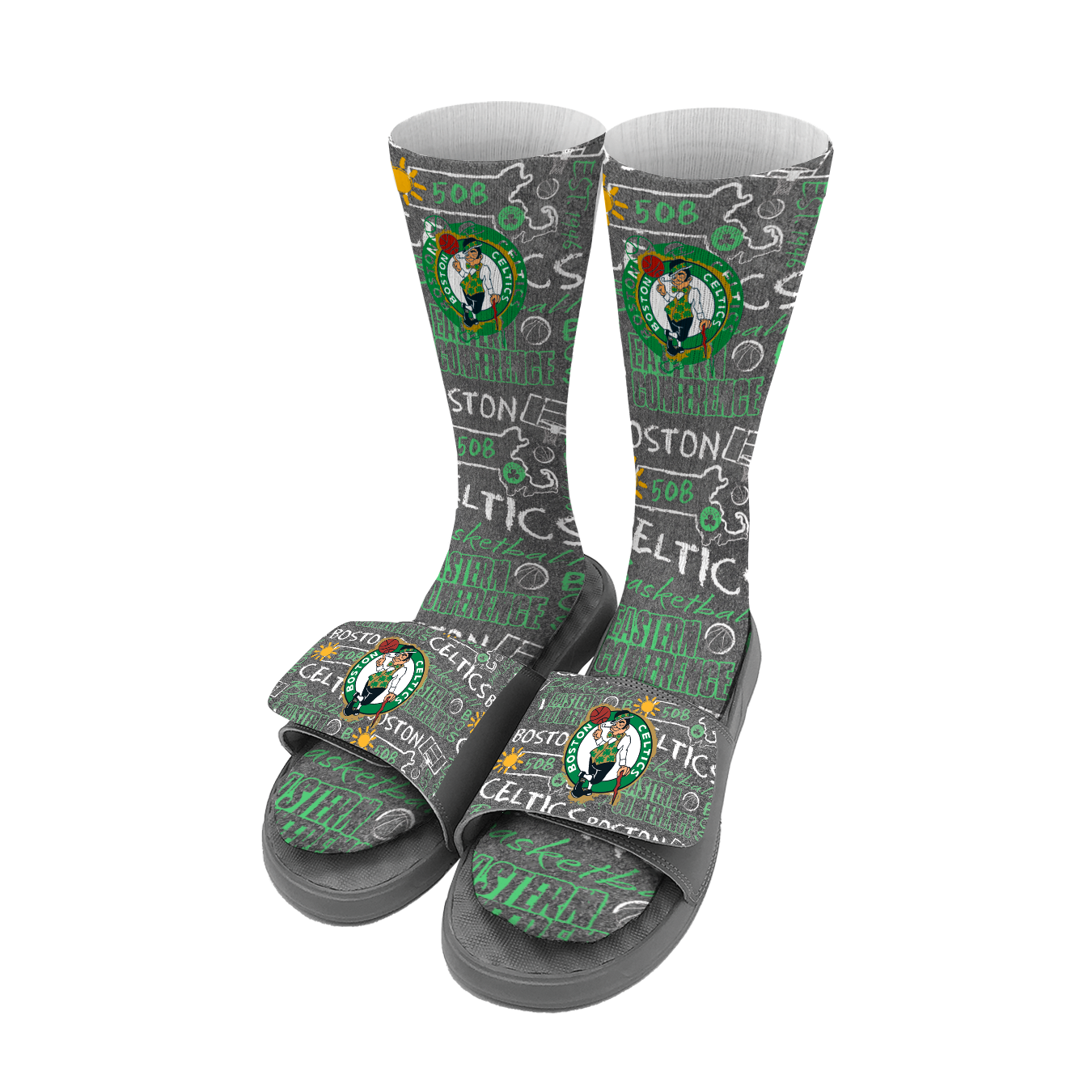 Boston Celtics Sock/Slide Chalk Bundle