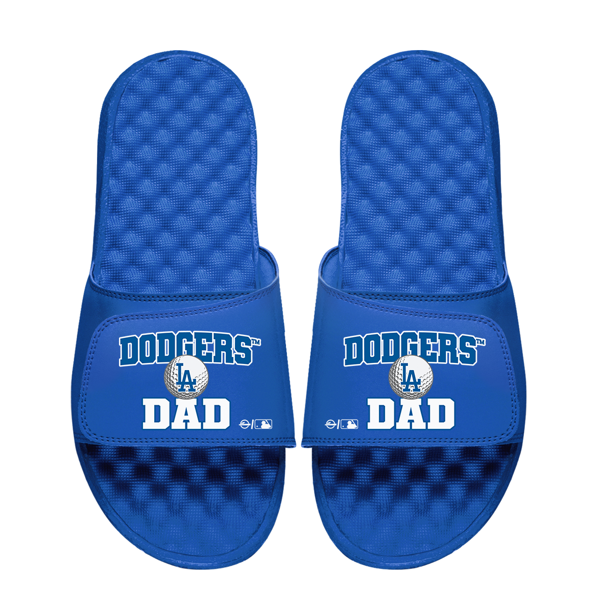 Los Angeles Dodgers Golf Dad Father's Day Slide & Sock Bundle