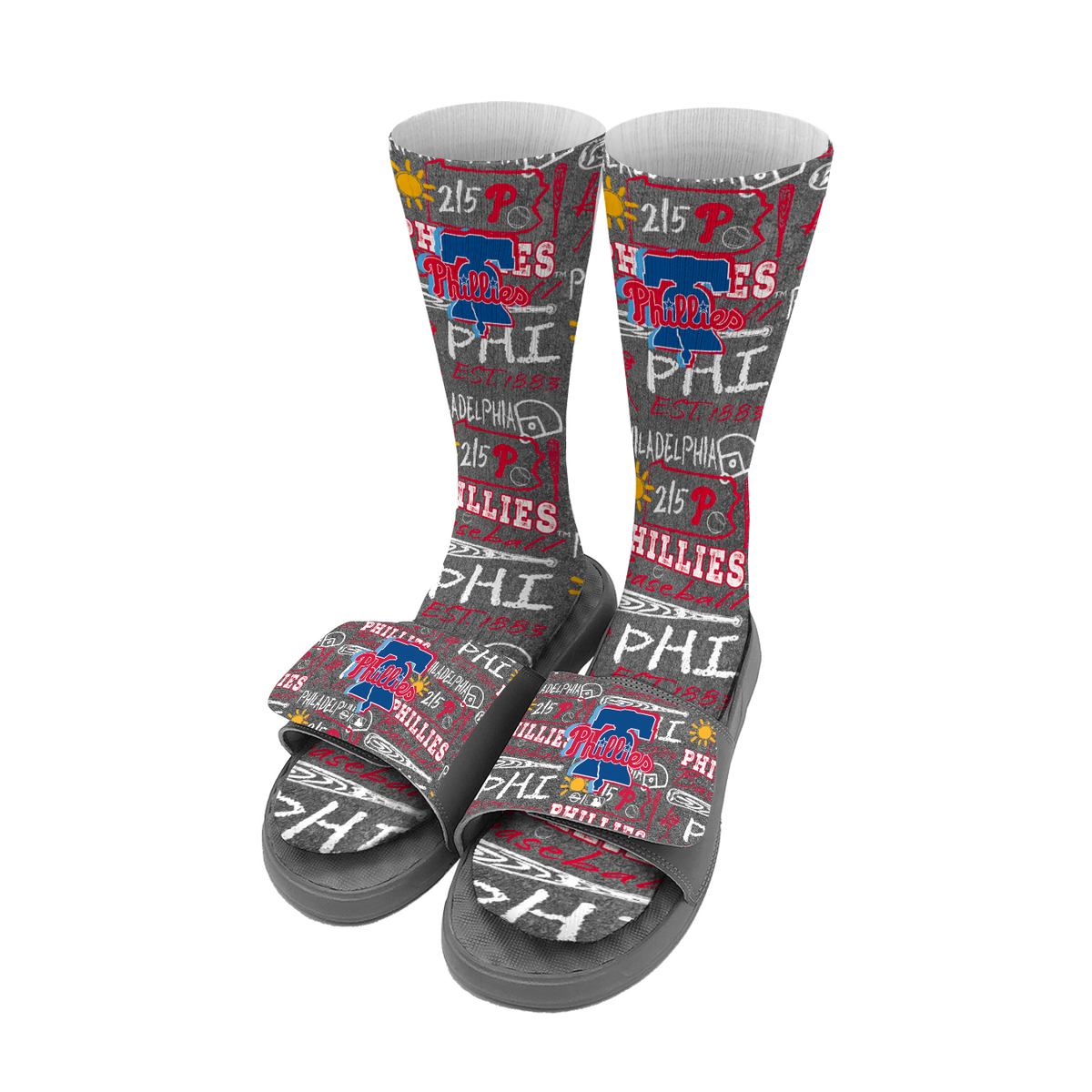 Philadelphia Phillies Sock/Slide Chalk Bundle