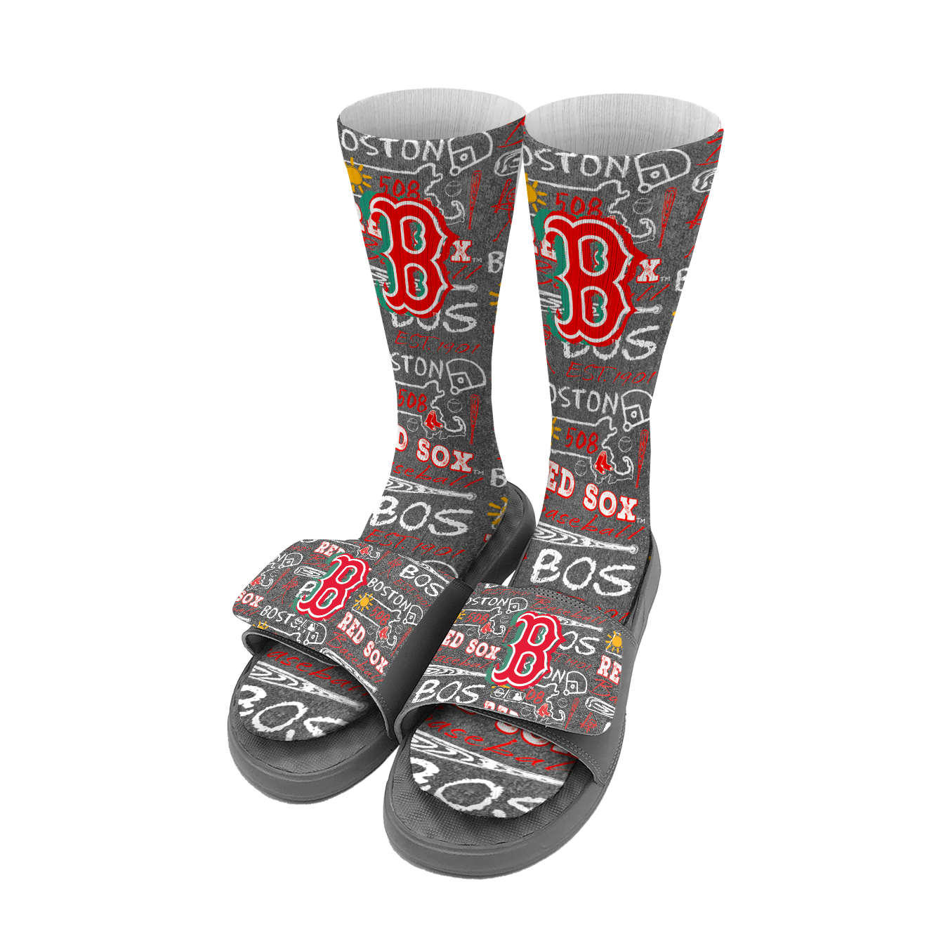 Boston Red Sox Sock/Slide Chalk Bundle