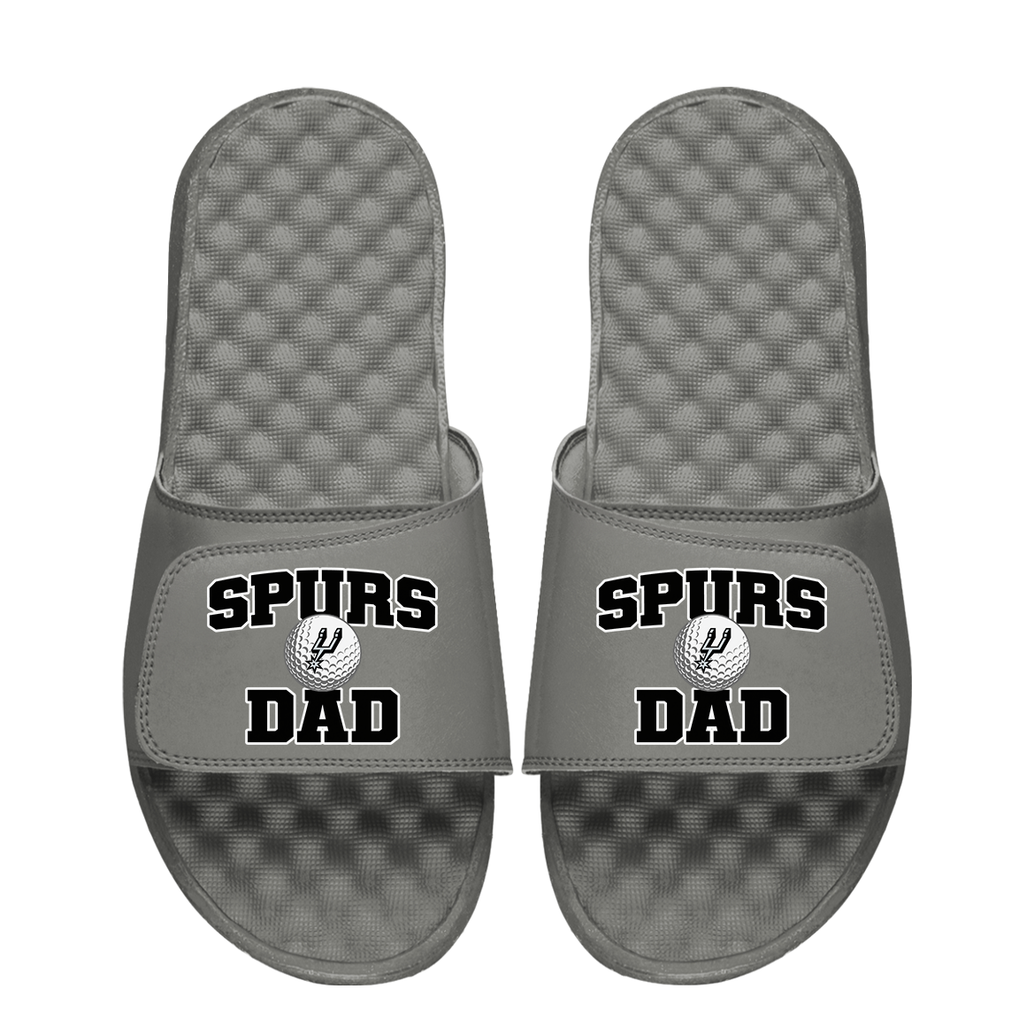San Antonio Spurs Golf Dad Father's Day Slide & Sock Bundle