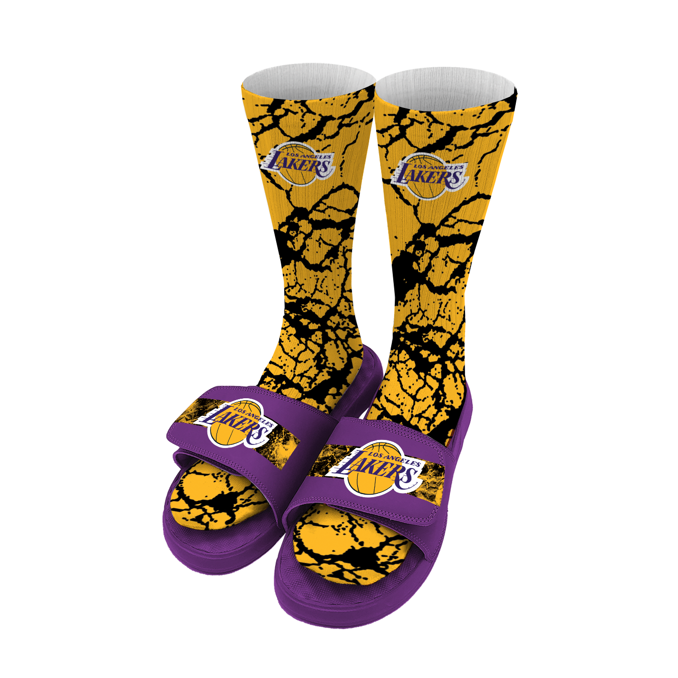 Los Angeles Lakers Distressed Slide Bundle