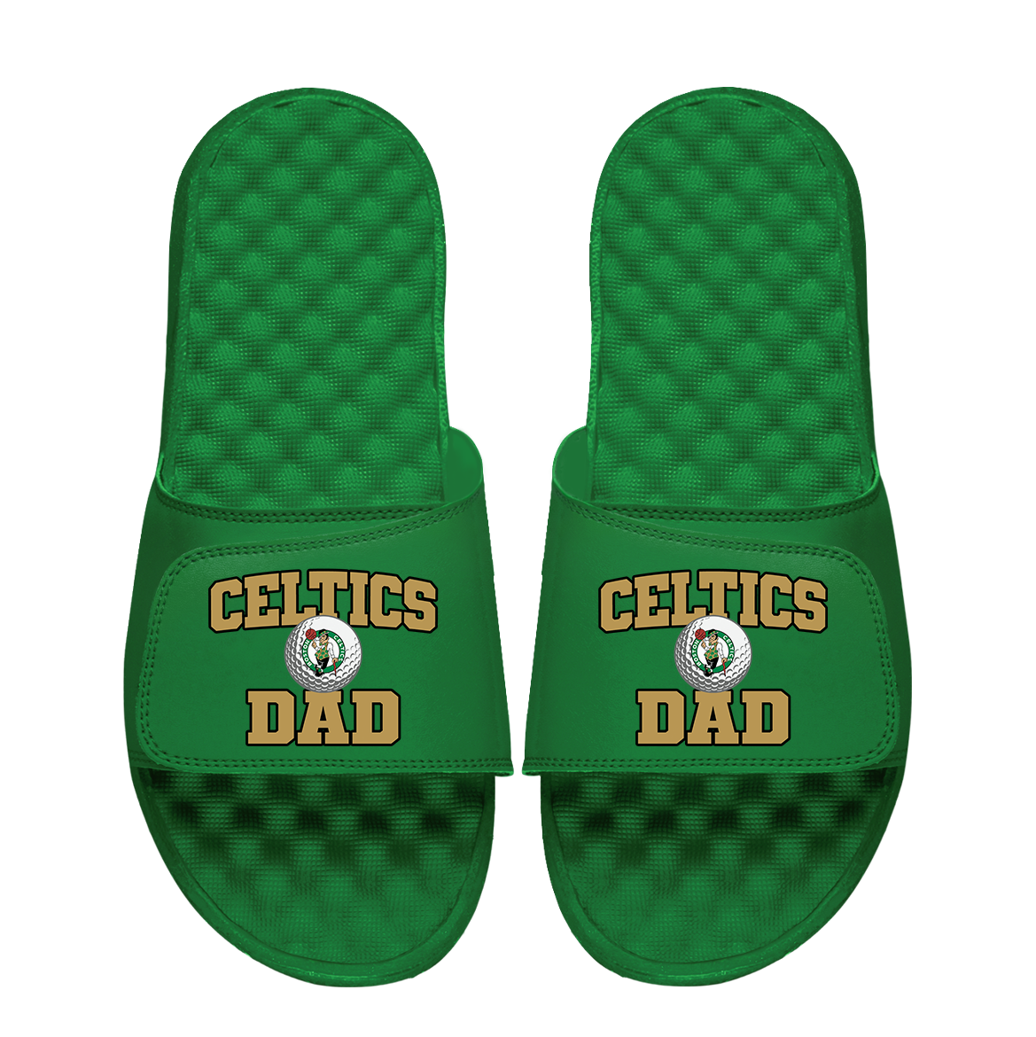Boston Celtics Golf Dad Father's Day Slide &amp; Sock Bundle