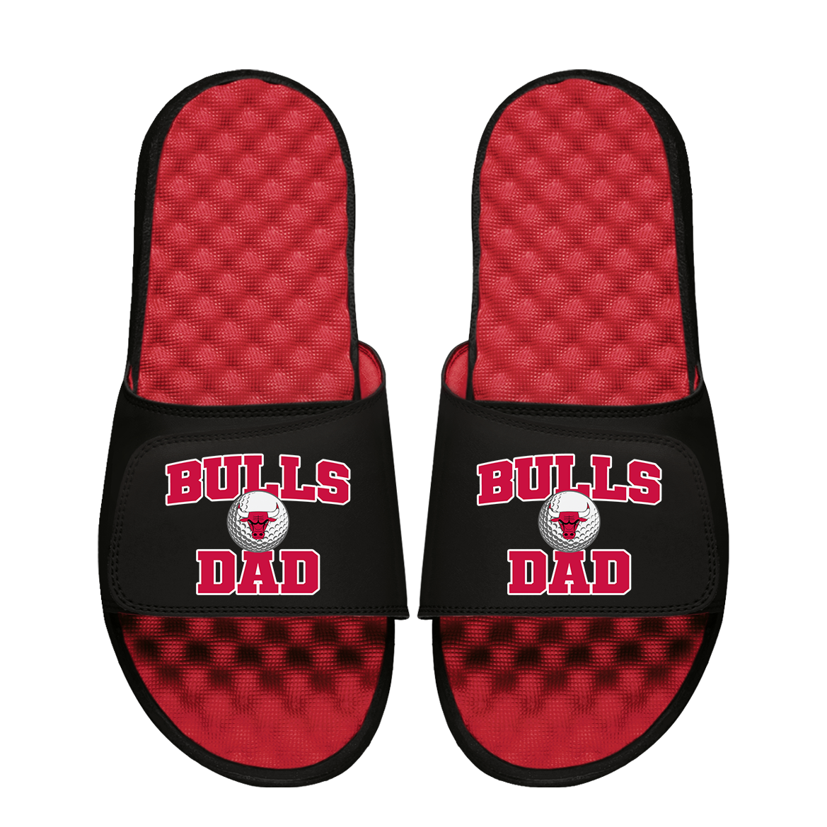 Chicago Bulls Golf Dad Father's Day Slide &amp; Sock Bundle