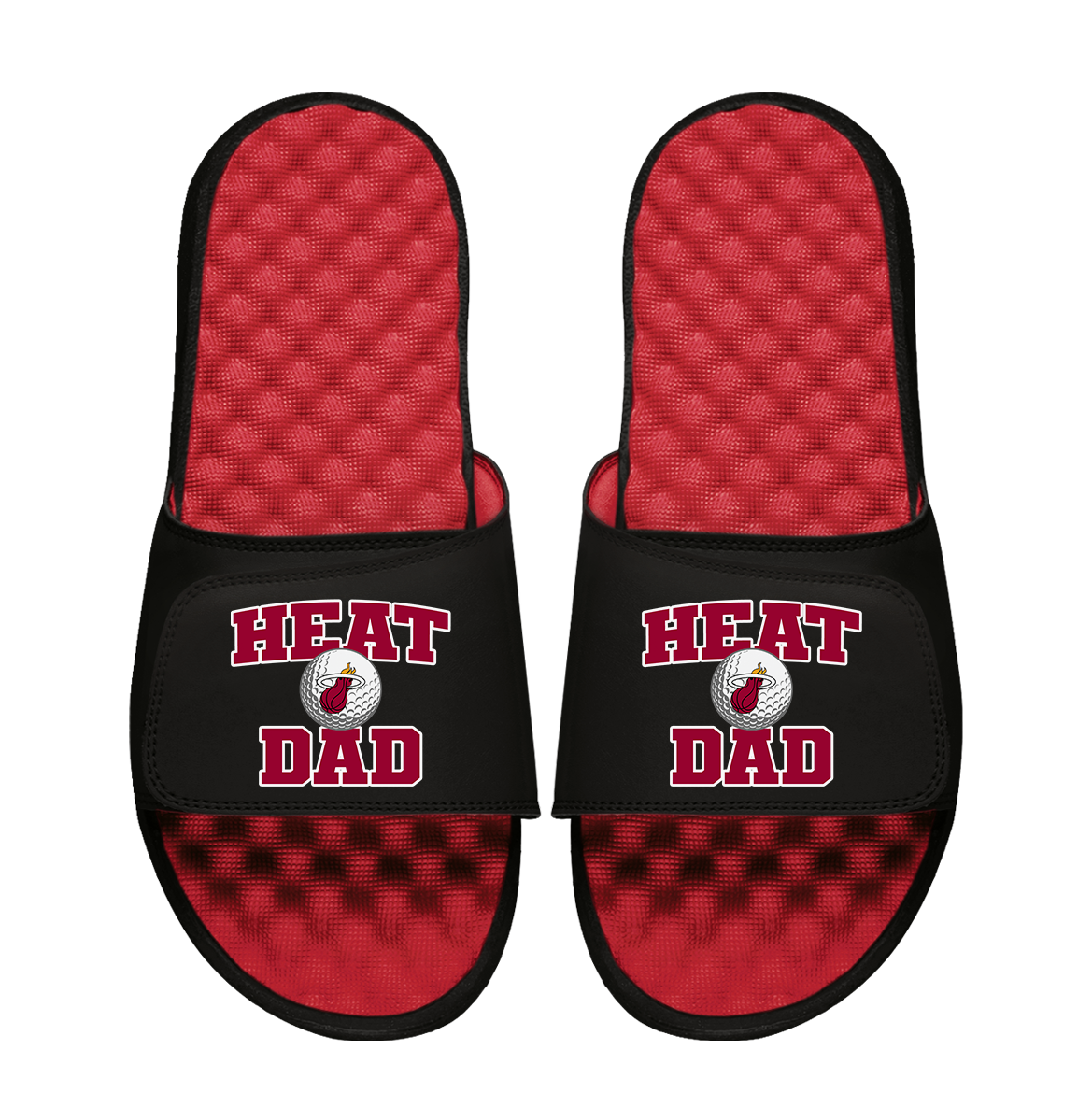 Miami Heat Golf Dad Father's Day Slide & Sock Bundle