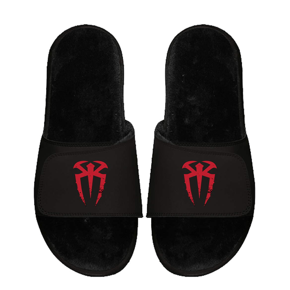 Roman Reigns Black Fur Slides