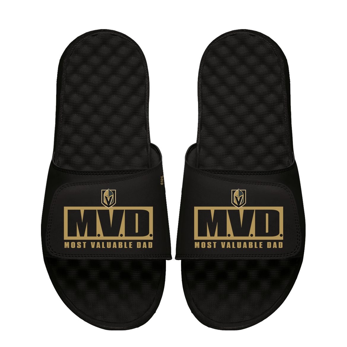 Vegas Golden Knights Most Valuable Dad Father's Day Slide Sandals