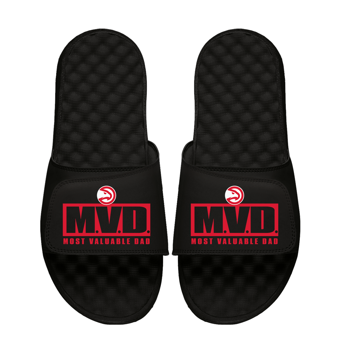 Atlanta Hawks Most Valuable Dad Father's Day Slide Sandals